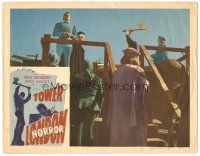 2k920 TOWER OF LONDON LC #6 R48 Boris Karloff, Basil Rathbone, executioner swinging axe!