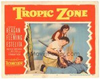 2k928 TROPIC ZONE LC #2 '53 Rhonda Fleming, Grant Withers attacks Ronald Reagan w/ flaming torch!