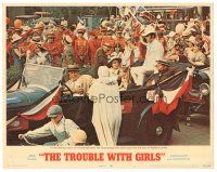 2k929 TROUBLE WITH GIRLS LC #5 '69 Elvis Presley in white suit on back of car in parade!