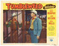 2k930 TUMBLEWEED LC #2 '53 cowboy Audie Murphy in jail talking to Chill Wills!