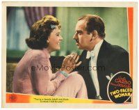 2k934 TWO-FACED WOMAN LC '41 Melvyn Douglas calls laughing Greta Garbo a female Jekyll & Hyde!