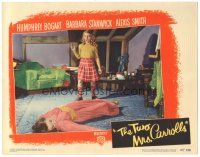 2k932 TWO MRS. CARROLLS LC #8 '47 Ann Carter shocked to find Barbara Stanwyck unconscious!