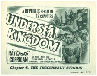 2k238 UNDERSEA KINGDOM chapter 6 TC R50 Crash Corrigan, sci-fi serial, The Juggernaut Strikes!