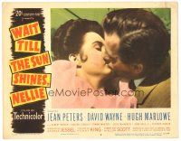2k956 WAIT 'TIL THE SUN SHINES, NELLIE LC #3 '52 romantic image of David Wayne & Jean Peters!