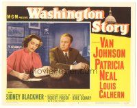 2k960 WASHINGTON STORY LC #7 '52 image of Van Johnson & pretty Patricia Neal!