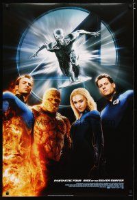 2m012 4: RISE OF THE SILVER SURFER style B int'l DS 1sh '07 Jessica Alba, Chiklis, Chris Evans!