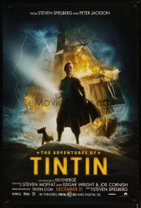 2m030 ADVENTURES OF TINTIN teaser DS 1sh '11 Steven Spielberg's version of the French cartoon!