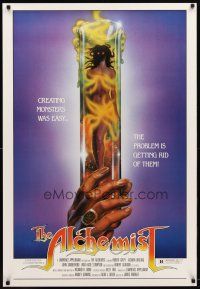 2m033 ALCHEMIST 1sh '85 directed by Charles Band, sexy monster in a test tube art!