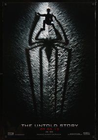 2m041 AMAZING SPIDER-MAN b&w style teaser DS 1sh '12 shadowy image of Andrew Garfield!