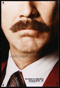 2m047 ANCHORMAN: THE LEGEND CONTINUES teaser DS 1sh '13 great close-up of Will Ferrell's 'stache!