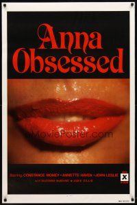 2m048 ANNA OBSESSED 1sh '77 Constance Money, Annette Haven, Jamie Gillis, sexy lips!