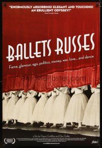 2m072 BALLETS RUSSES 1sh '05 Russian exile ballet documentary, cool image!
