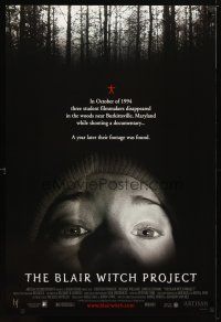 2m110 BLAIR WITCH PROJECT 1sh '99 Daniel Myrick & Eduardo Sanchez horror cult classic!