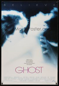 2m302 GHOST 1sh '90 classic romantic close up of dead Patrick Swayze & sexy Demi Moore!