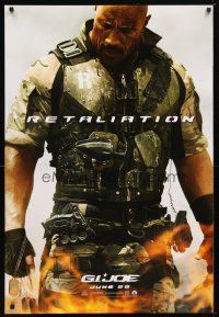 2m299 G.I. JOE: RETALIATION recalled style teaser DS 1sh '13 image of Dwayne Johnson as Roadblock!