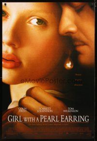 2m310 GIRL WITH A PEARL EARRING DS 1sh '04 Colin Firth & sexy Scarlett Johansson!