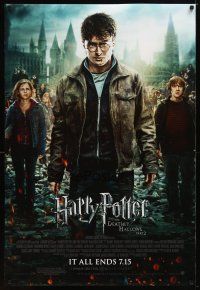 2m339 HARRY POTTER & THE DEATHLY HALLOWS: PART 2 advance DS 1sh '11 Radcliffe, Grint, Watson!