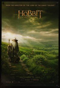 2m353 HOBBIT: AN UNEXPECTED JOURNEY teaser DS 1sh '12 cool image of Ian McKellen as Gandalf!