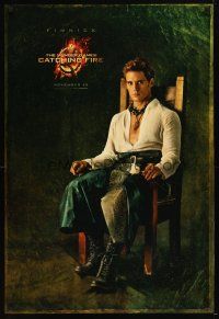 2m366 HUNGER GAMES: CATCHING FIRE teaser DS 1sh '13 Sam Claflin as Finnick seated in chair!