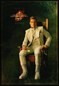 2m363 HUNGER GAMES: CATCHING FIRE teaser DS 1sh '13 cool portrait of Josh Hutcherson as Peeta!