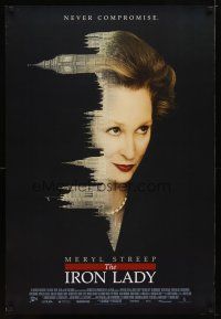 2m391 IRON LADY DS 1sh '11 cool image of Meryl Streep as Margaret Thatcher!