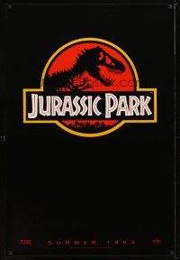 2m405 JURASSIC PARK teaser 1sh '93 Spielberg, Richard Attenborough re-creates dinosaurs!