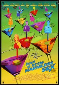 2m407 JUST A LITTLE HARMLESS SEX 1sh '99 Alison Eastwood, cool martini design!