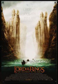 2m450 LORD OF THE RINGS: THE FELLOWSHIP OF THE RING advance DS 1sh '01 J.R.R. Tolkien, Argonath!