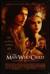 2m470 MAN WHO CRIED 1sh '01 Christina Ricci, Johnny Depp, John Turturro, Cate Blanchett!