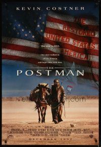 2m588 POSTMAN advance DS 1sh '97 cool post-apocalyptic image of Kevin Costner!