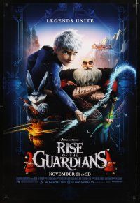 2m630 RISE OF THE GUARDIANS advance DS 1sh '12 cool image of tattooed Santa & Jack Frost!
