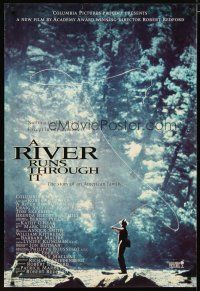 2m631 RIVER RUNS THROUGH IT int'l 1sh '92 Robert Redford, Brad Pitt, great fly fishing image!