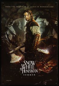 2m686 SNOW WHITE & THE HUNTSMAN Summer teaser DS 1sh '12 image of Chris Hemsworth in title role!
