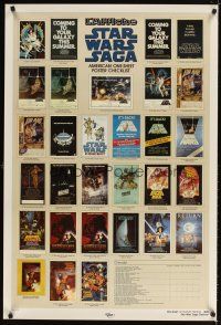 2m724 STAR WARS CHECKLIST Kilian 2-sided 1sh '85 great images of U.S. posters!