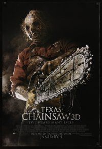 2m742 TEXAS CHAINSAW 3D advance DS 1sh '13 Alexandra Daddario, Dan Yeager, evil wears many faces!
