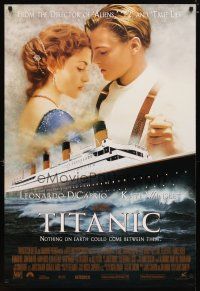 2m759 TITANIC style B int'l DS revised 1sh '97 DiCaprio, Kate Winslet, with Gloria Stuart credited!