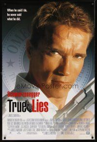 2m774 TRUE LIES style B DS 1sh '94 Arnold Schwarzenegger, directed by James Cameron!