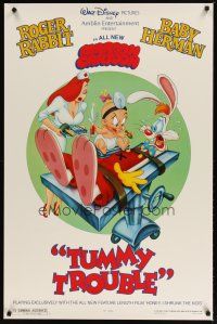 2m776 TUMMY TROUBLE DS 1sh '89 Roger Rabbit & sexy Jessica with doctor Baby Herman!