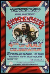 2m820 WILLIE NELSON'S 4TH OF JULY CELEBRATION 1sh '79 Willie Nelson, Waylon Jennings!