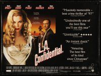 2p502 L.A. CONFIDENTIAL DS British quad '97 Kevin Spacey, Russell Crowe, sexy Kim Basinger!