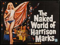 2p512 NAKED WORLD OF HARRISON MARKS British quad '65 Chris Cromfield, Deborah DeLacey, sexy art!