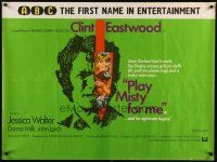2p520 PLAY MISTY FOR ME British quad '71 classic Clint Eastwood, Jessica Walter, Donna Mills!