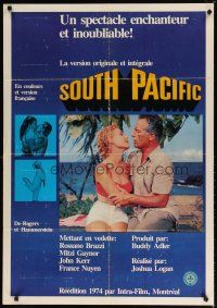 2p048 SOUTH PACIFIC Canadian 1sh R74 Rossano Brazzi, Mitzi Gaynor, Rodgers & Hammerstein musical!
