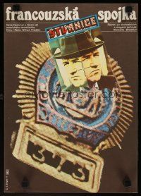 2p808 FRENCH CONNECTION Czech 11x16 '77 Ziegler art of Gene Hackman, directed by William Friedkin!