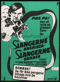 2p726 STANLEY Danish '72 when Tim gets mad, his scary deadly pet rattlesnake does too!