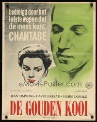 2p039 CAGE OF GOLD Dutch '51 Jean Simmons is blackmailed & accused of bigamy by her husband!