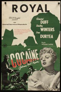 2p040 JOHNNY STOOL PIGEON Dutch '49 Howard Duff & sexy Shelley Winters, directed by William Castle