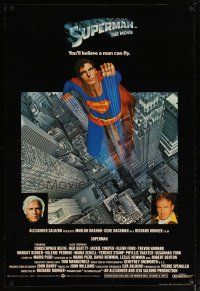 2p452 SUPERMAN English 1sh '78 comic book hero Christopher Reeve, Gene Hackman & Brando!