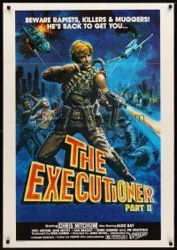 2p020 EXECUTIONER PART II South African '84 James Bryan directed, action art of Chris Mitchum!