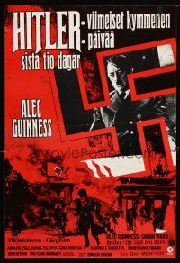 2p260 HITLER: THE LAST TEN DAYS Finnish '73 Alec Guinness as Adolf, Doris Kunstmann as Eva Braun!